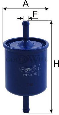 Goodwill FG 505 Фільтр палива FG505: Приваблива ціна - Купити у Польщі на 2407.PL!