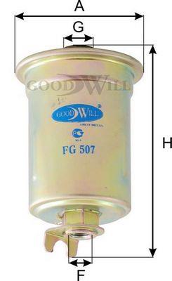 Goodwill FG 507 Топливный фильтр FG507: Купить в Польше - Отличная цена на 2407.PL!