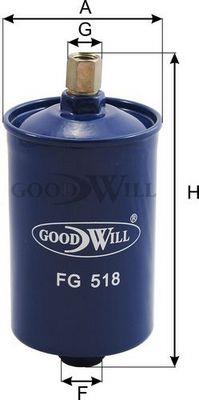 Goodwill FG 518 Топливный фильтр FG518: Отличная цена - Купить в Польше на 2407.PL!