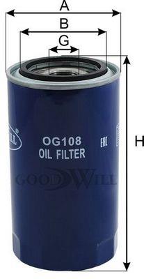 Goodwill OG 108 Масляный фильтр OG108: Отличная цена - Купить в Польше на 2407.PL!