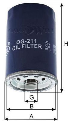 Goodwill OG 211 Oil Filter OG211: Buy near me in Poland at 2407.PL - Good price!