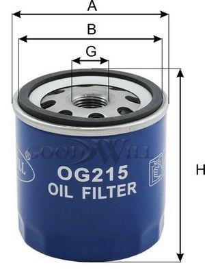 Goodwill OG 215 Oil Filter OG215: Buy near me in Poland at 2407.PL - Good price!