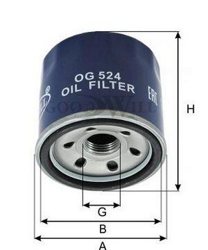 Goodwill OG 524 Oil Filter OG524: Buy near me in Poland at 2407.PL - Good price!