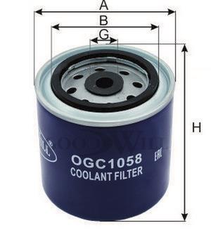 Goodwill OGC1058 Cooling liquid filter OGC1058: Buy near me in Poland at 2407.PL - Good price!