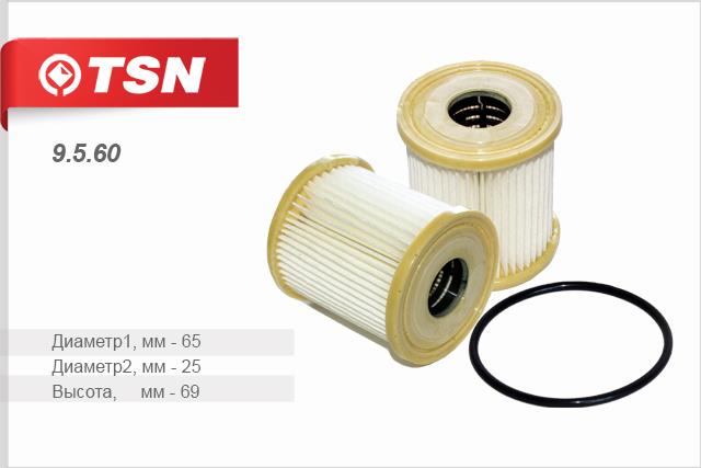 TSN 9.5.60 Масляный фильтр 9560: Отличная цена - Купить в Польше на 2407.PL!