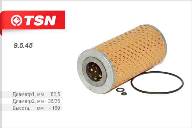 TSN 9.5.45 Масляный фильтр 9545: Отличная цена - Купить в Польше на 2407.PL!