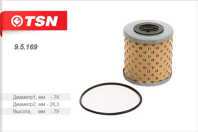 TSN 9.5.169 Масляный фильтр 95169: Отличная цена - Купить в Польше на 2407.PL!