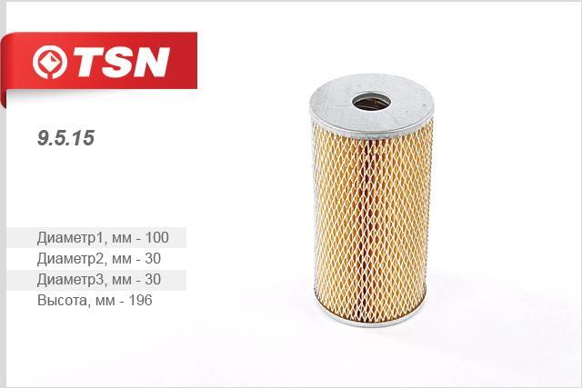 TSN 9.5.15 Масляный фильтр 9515: Отличная цена - Купить в Польше на 2407.PL!