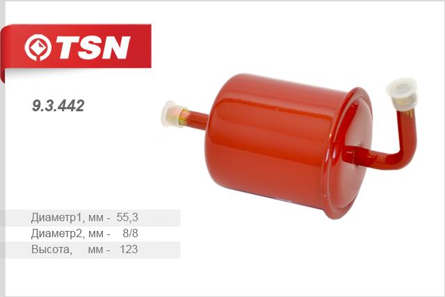 TSN 9.3.442 Фільтр палива 93442: Приваблива ціна - Купити у Польщі на 2407.PL!