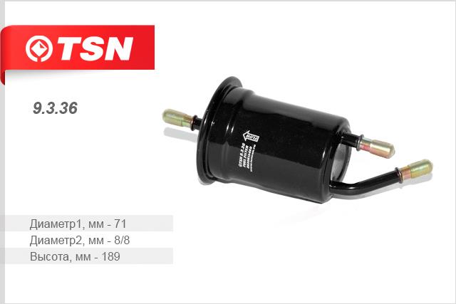 TSN 9.3.36 Fuel filter 9336: Buy near me in Poland at 2407.PL - Good price!