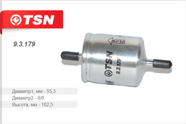 TSN 9.3.179 Топливный фильтр 93179: Отличная цена - Купить в Польше на 2407.PL!