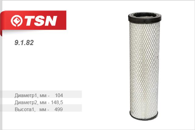 TSN 9.1.82 Air filter 9182: Buy near me in Poland at 2407.PL - Good price!