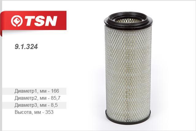 TSN 9.1.324 Filtr powietrza 91324: Atrakcyjna cena w Polsce na 2407.PL - Zamów teraz!