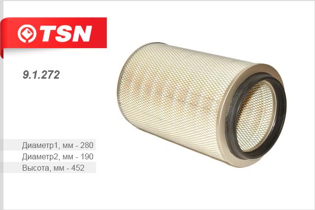 TSN 9.1.272 Air filter 91272: Buy near me in Poland at 2407.PL - Good price!