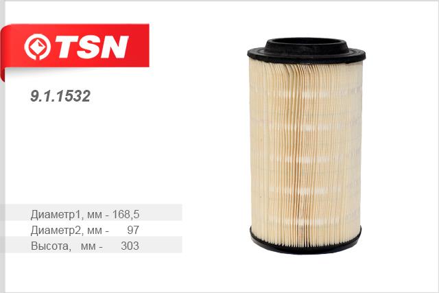 TSN 9.1.1532 Filtr powietrza 911532: Dobra cena w Polsce na 2407.PL - Kup Teraz!