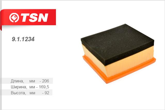 TSN 9.1.1234 Filtr powietrza 911234: Dobra cena w Polsce na 2407.PL - Kup Teraz!