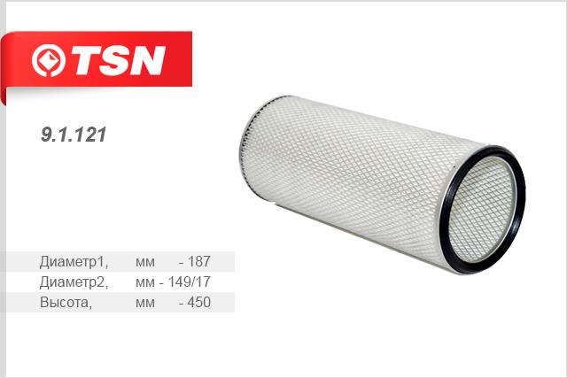 TSN 9.1.121 Air filter 91121: Buy near me in Poland at 2407.PL - Good price!