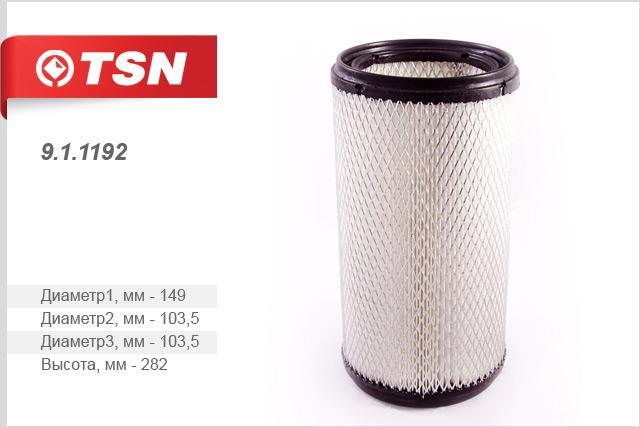 TSN 9.1.1192 Filtr powietrza 911192: Dobra cena w Polsce na 2407.PL - Kup Teraz!