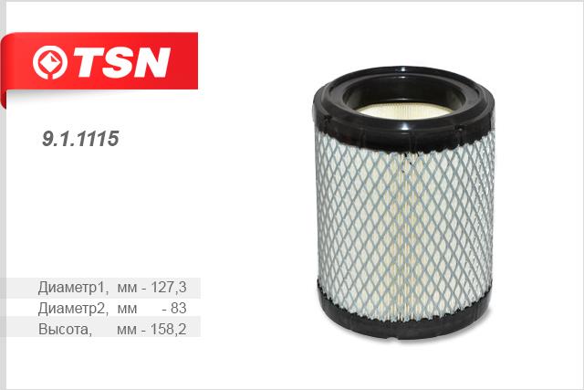 TSN 9.1.1115 Filtr powietrza 911115: Dobra cena w Polsce na 2407.PL - Kup Teraz!