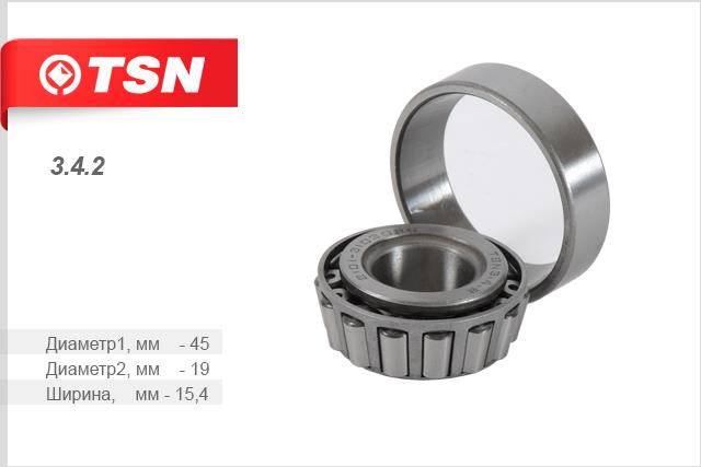TSN 3.4.2 Front Wheel Bearing Kit 342: Buy near me in Poland at 2407.PL - Good price!