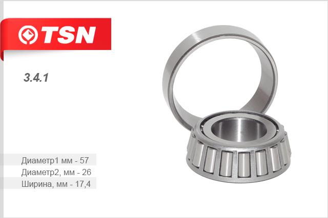 TSN 3.4.1 Front Wheel Bearing Kit 341: Buy near me in Poland at 2407.PL - Good price!