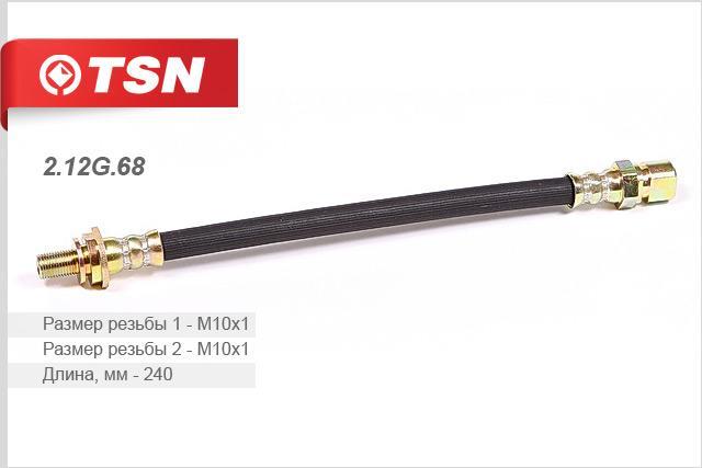TSN 2.12G.68 Przewód hamulcowy elastyczny 212G68: Dobra cena w Polsce na 2407.PL - Kup Teraz!