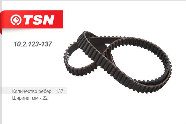 TSN 10.2.123-137 Timing belt 102123137: Buy near me in Poland at 2407.PL - Good price!