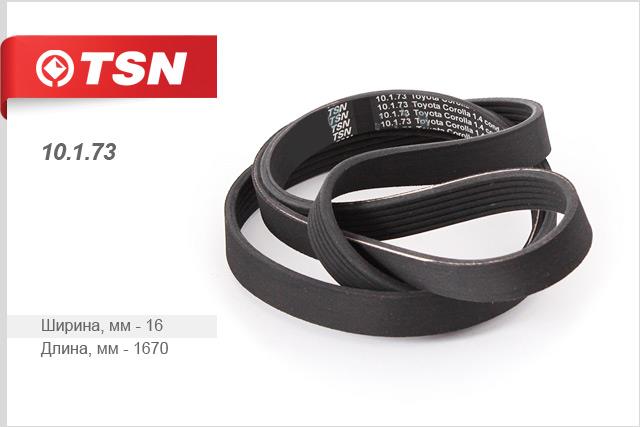 TSN 10.1.73 V-Ribbed Belt 10173: Buy near me in Poland at 2407.PL - Good price!