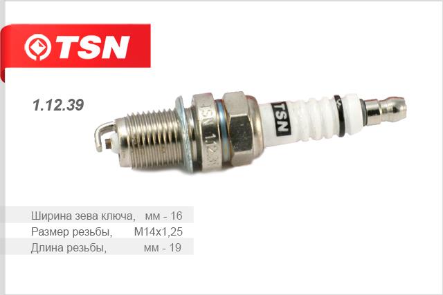 TSN 1.12.39 Spark plug 11239: Buy near me in Poland at 2407.PL - Good price!