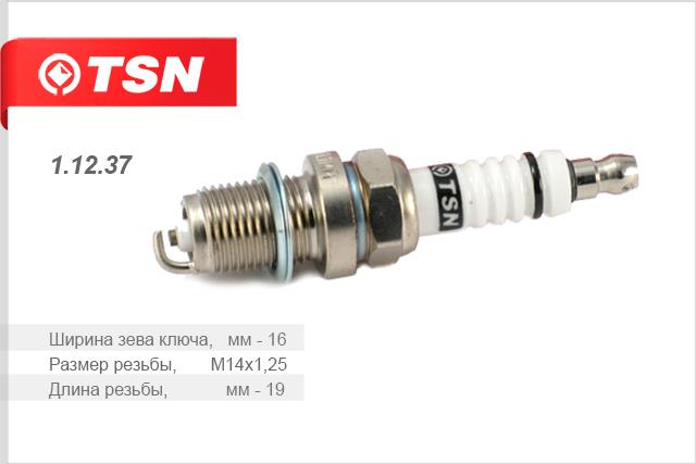 TSN 1.12.37 Spark plug 11237: Buy near me in Poland at 2407.PL - Good price!