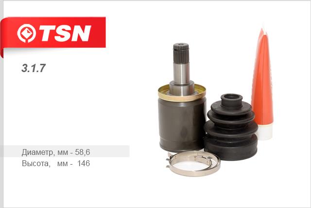 TSN 3.1.7 CV joint 317: Buy near me at 2407.PL in Poland at an Affordable price!
