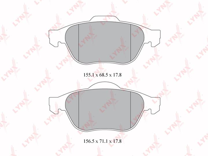 LYNXauto BD-6316 Brake Pad Set, disc brake BD6316: Buy near me in Poland at 2407.PL - Good price!