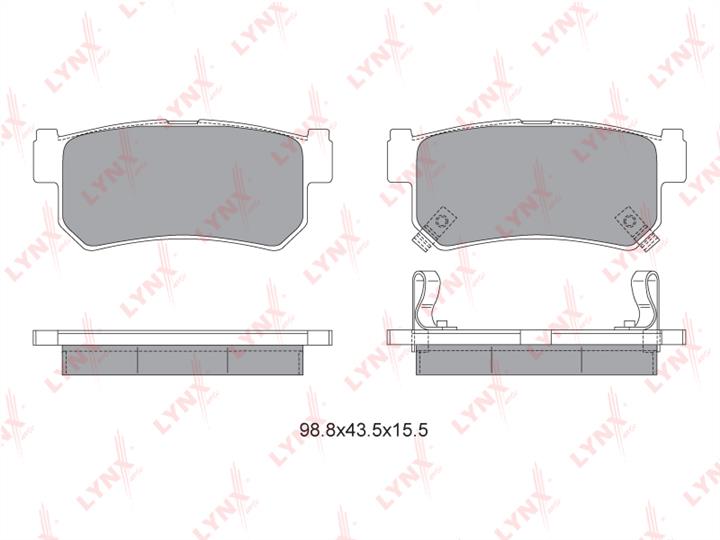 LYNXauto BD-7000 Brake Pad Set, disc brake BD7000: Buy near me in Poland at 2407.PL - Good price!