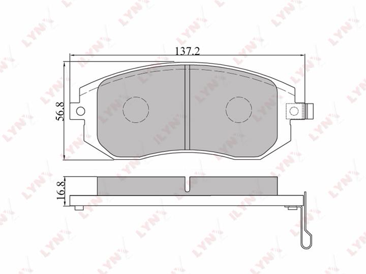 LYNXauto BD-7101 Brake Pad Set, disc brake BD7101: Buy near me in Poland at 2407.PL - Good price!