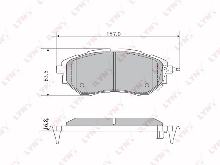 LYNXauto BD-7111 Brake Pad Set, disc brake BD7111: Buy near me in Poland at 2407.PL - Good price!