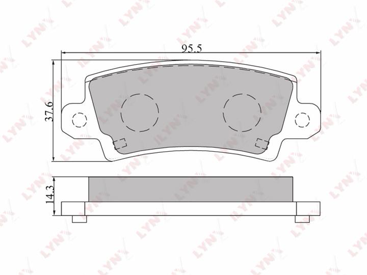 LYNXauto BD-7541 Brake Pad Set, disc brake BD7541: Buy near me in Poland at 2407.PL - Good price!