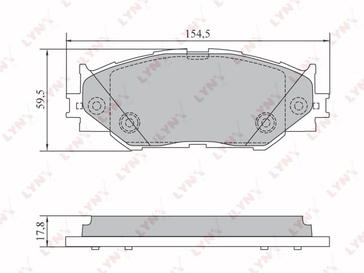 LYNXauto BD-7589 Brake Pad Set, disc brake BD7589: Buy near me in Poland at 2407.PL - Good price!