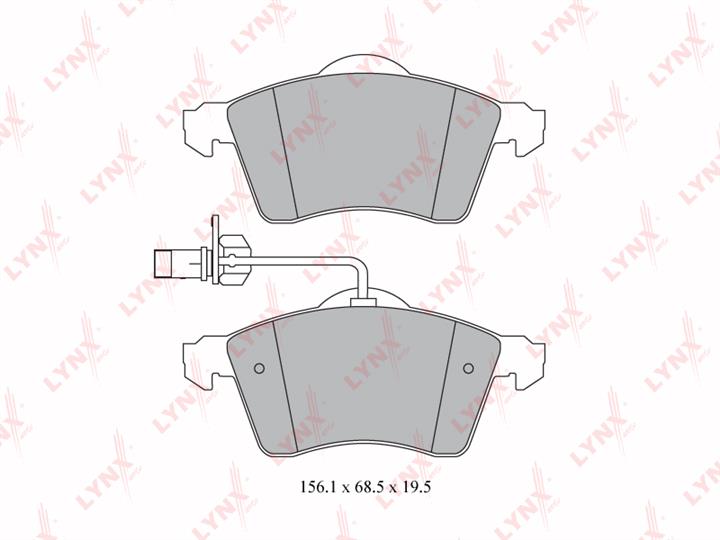 LYNXauto BD-8027 Brake Pad Set, disc brake BD8027: Buy near me in Poland at 2407.PL - Good price!