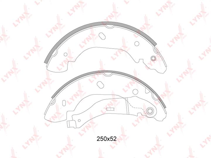 LYNXauto BS-3002 Brake shoe set BS3002: Buy near me at 2407.PL in Poland at an Affordable price!