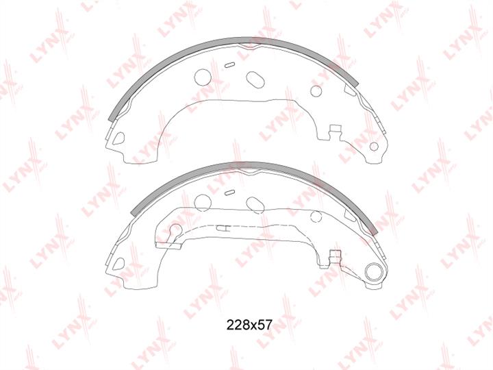 LYNXauto BS-3005 Brake shoe set BS3005: Buy near me in Poland at 2407.PL - Good price!