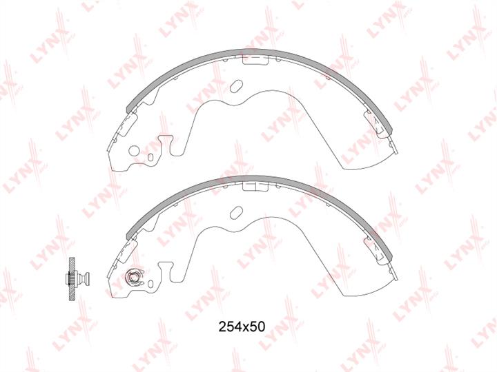 LYNXauto BS-3603 Brake shoe set BS3603: Buy near me at 2407.PL in Poland at an Affordable price!