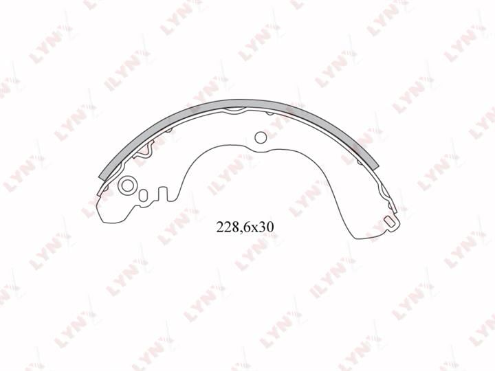LYNXauto BS-5501 Brake shoe set BS5501: Buy near me at 2407.PL in Poland at an Affordable price!