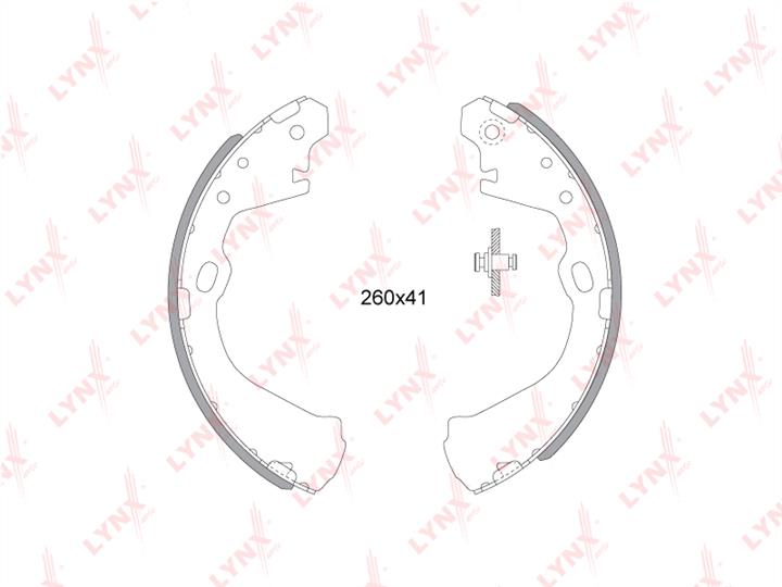 LYNXauto BS-5711 Brake shoe set BS5711: Buy near me at 2407.PL in Poland at an Affordable price!