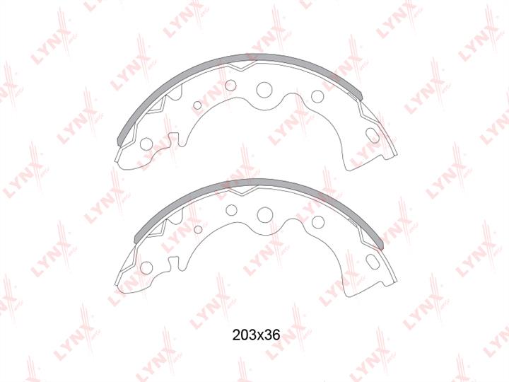 LYNXauto BS-5716 Brake shoe set BS5716: Buy near me at 2407.PL in Poland at an Affordable price!