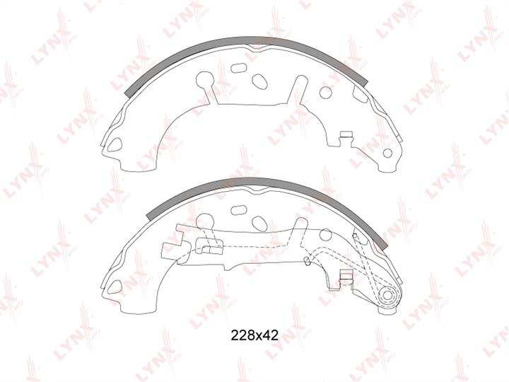 LYNXauto BS-5900 Brake shoe set BS5900: Buy near me at 2407.PL in Poland at an Affordable price!