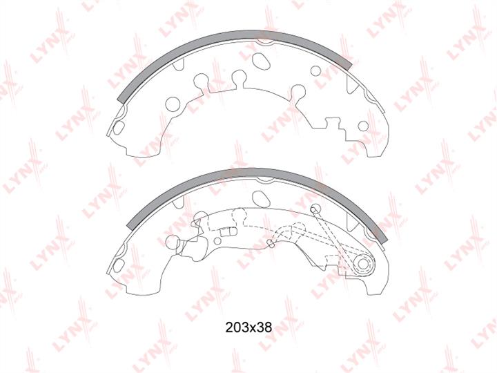 LYNXauto BS-5901 Brake shoe set BS5901: Buy near me at 2407.PL in Poland at an Affordable price!