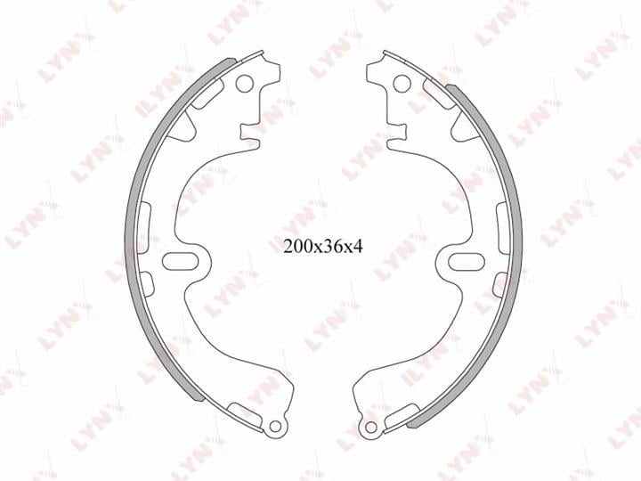 LYNXauto BS-7502 Brake shoe set BS7502: Buy near me at 2407.PL in Poland at an Affordable price!