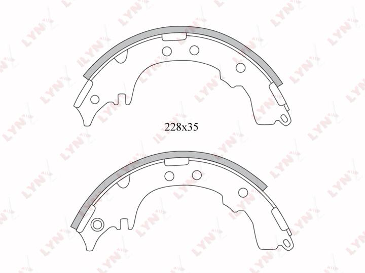 LYNXauto BS-7508 Brake shoe set BS7508: Buy near me at 2407.PL in Poland at an Affordable price!