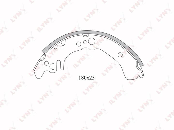 LYNXauto BS-7509 Brake shoe set BS7509: Buy near me at 2407.PL in Poland at an Affordable price!