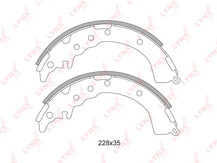 LYNXauto BS-7513 Brake shoe set BS7513: Buy near me at 2407.PL in Poland at an Affordable price!